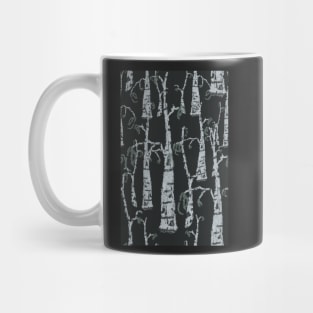 Birch Trees in the Winter Time Mug